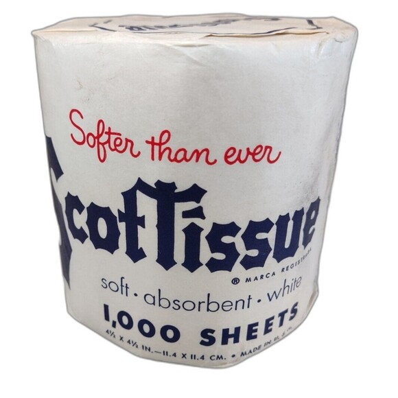 Scot Tissue Vintage Toilet Paper Unopened New In Package-Scotissue - Picture 3 of 7